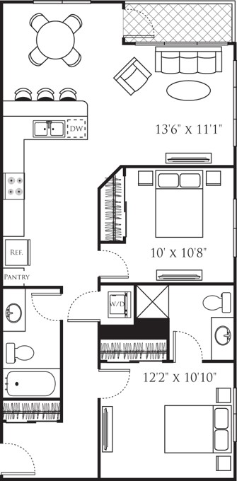 Floor plan layout diagram for B5 Premium